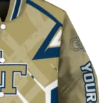 customized georgia tech yellow jackets chevron angles gold varsity jacket best selling.webp