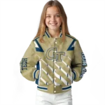 customized georgia tech yellow jackets chevron angles gold varsity jacket best selling.webp
