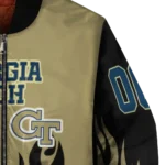 customized-georgia-tech-yellow-jackets-flame-border-gold-black-bomber-jacket-best-selling.webp