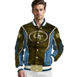 customized georgia tech yellow jackets power plate gold varsity jacket best selling.webp
