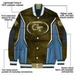 customized georgia tech yellow jackets power plate gold varsity jacket best selling.webp