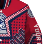customized gonzaga bulldogs star burst blue varsity jacket best selling.webp