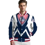 customized-gonzaga-bulldogs-v-stripes-blue-white-varsity-jacket-best-selling.webp