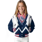 customized-gonzaga-bulldogs-v-stripes-blue-white-varsity-jacket-best-selling.webp
