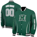 customized-hawaii-rainbow-warriors-chevron-arrow-green-varsity-jacket-best-selling.webp
