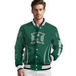 customized-hawaii-rainbow-warriors-chevron-arrow-green-varsity-jacket-best-selling.webp