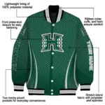 customized-hawaii-rainbow-warriors-chevron-arrow-green-varsity-jacket-best-selling.webp