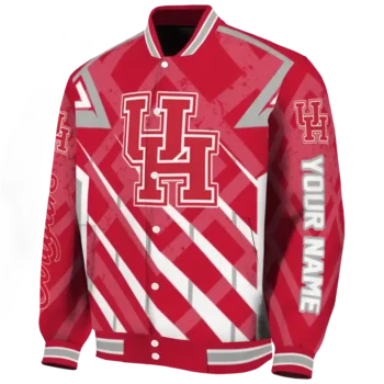 customized houston cougars chevron angles red varsity jacket best selling.webp