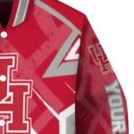 customized houston cougars chevron angles red varsity jacket best selling.webp