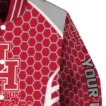 customized houston cougars hexagon grid red varsity jacket best selling.webp