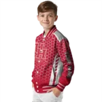 customized houston cougars hexagon grid red varsity jacket best selling.webp