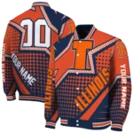 customized illinois fighting illini star burst blue varsity jacket best selling.webp