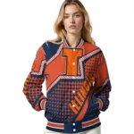 customized illinois fighting illini star burst blue varsity jacket best selling.webp