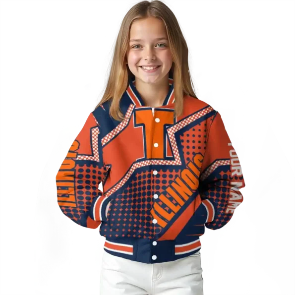 customized illinois fighting illini star burst blue varsity jacket top rated.webp