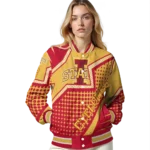 customized iowa state cyclones star burst red varsity jacket best selling.webp