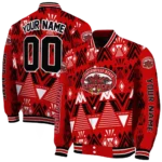 customized jacksonville state gamecocks pyramid shapes red varsity jacket best selling.webp
