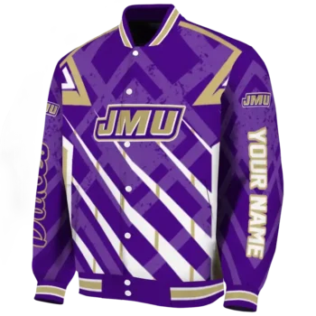 customized james madison dukes chevron angles purple varsity jacket best selling.webp