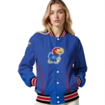 customized-kansas-jayhawks-chevron-arrow-blue-varsity-jacket-best-selling.webp