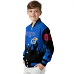 customized-kansas-jayhawks-flame-border-blue-black-varsity-jacket-best-selling.webp