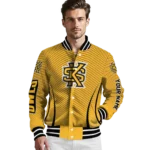 customized-kennesaw-state-owls-chevron-arrow-gold-varsity-jacket-best-selling.webp