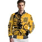 customized-kennesaw-state-owls-hexagon-cluster-gold-black-varsity-jacket-best-selling.webp