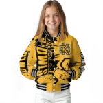 customized-kennesaw-state-owls-hexagon-cluster-gold-black-varsity-jacket-best-selling.webp