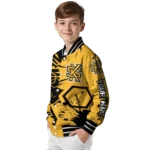 customized-kennesaw-state-owls-hexagon-cluster-gold-black-varsity-jacket-best-selling.webp