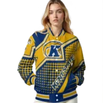 customized kent state golden flashes star burst navy blue varsity jacket best selling.webp