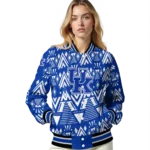 customized kentucky wildcats pyramid shapes blue varsity jacket best selling.webp