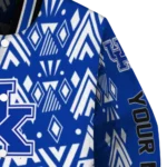 customized kentucky wildcats pyramid shapes blue varsity jacket best selling.webp