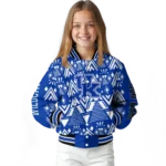 customized kentucky wildcats pyramid shapes blue varsity jacket best selling.webp