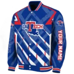 customized la tech chevron angles blue varsity jacket best selling.webp