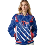 customized la tech chevron angles blue varsity jacket best selling.webp