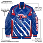 customized la tech chevron angles blue varsity jacket best selling.webp