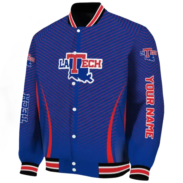customized la tech chevron arrow blue varsity jacket best selling