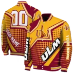 customized louisiana monroe warhawks star burst red varsity jacket best selling.webp