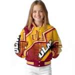 customized louisiana monroe warhawks star burst red varsity jacket best selling.webp
