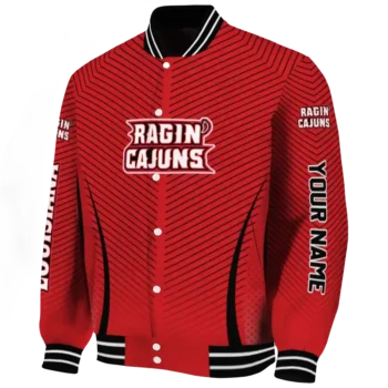 customized louisiana ragin cajuns chevron arrow red varsity jacket best selling.webp