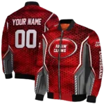 customized-louisiana-ragin-cajuns-power-plate-red-bomber-jacket-best-selling.webp