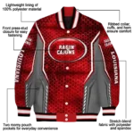 customized louisiana ragin cajuns power plate red varsity jacket best selling.webp