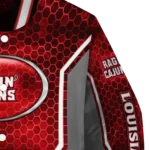 customized louisiana ragin cajuns power plate red varsity jacket best selling.webp