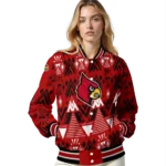 customized louisville cardinals pyramid shapes red varsity jacket best selling.webp