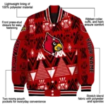 customized louisville cardinals pyramid shapes red varsity jacket best selling.webp