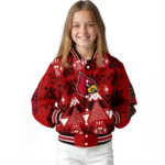 customized louisville cardinals pyramid shapes red varsity jacket best selling.webp