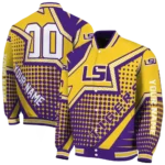 customized lsu tigers star burst purple varsity jacket best selling.webp