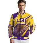 customized lsu tigers star burst purple varsity jacket best selling.webp