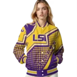 customized lsu tigers star burst purple varsity jacket best selling.webp