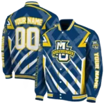 customized marquette golden eagles chevron angles blue varsity jacket best selling.webp