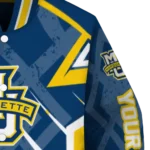 customized marquette golden eagles chevron angles blue varsity jacket best selling.webp