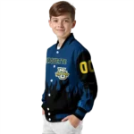 customized-marquette-golden-eagles-flame-border-blue-black-varsity-jacket-best-selling.webp